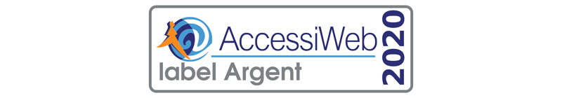 Logo du label Argent 2020 AccessiWeb.